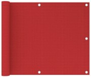 Tela de varanda 75x300 cm PEAD vermelho