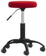 vidaXL Banco de massagens veludo vermelho tinto