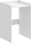 HOMCOM Armário de banheiro nicho com prateleira aberta, armário para banheiro, espaços pequenos, 64 x 60 x 97,5 cm, Branco | Aosom Portugal
