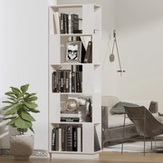 vidaXL Estante/divisória 51x25x163,5 cm pinho maciço branco