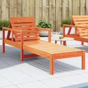 vidaXL Espreguiçadeira 199,5x62x55 cm pinho maciço castanho-mel