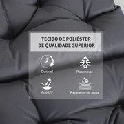 Conjunto de Jardim – Modelo Forli – Vime Sintético – Castanho