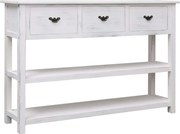 vidaXL Aparador estilo antigo 115x30x76 cm madeira branco