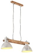 vidaXL Candeeiro suspenso industrial 25 W 109 cm E27 prateado