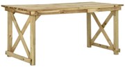 vidaXL Mesa de jardim 160x79x75 cm madeira