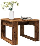 vidaXL Mesa de apoio 50x50x35 cm derivados de madeira madeira velha