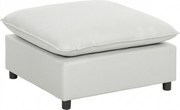 HOMCOM Apoio para os pés quadrado para sala, otomano com pés em plástico, puff para quarto/entrada, 75x75x40 cm, cinza | Aosom Portugal