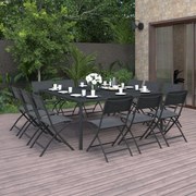 13 pcs conjunto de jantar para exterior aço