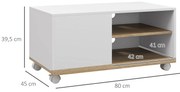 Móvel de TV Mesa de Sala de Estar Moderna de TV de 42 Polegadas com 4