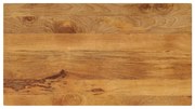 vidaXL Tampo de mesa retangular 120x60x2,5 cm mangueira maciça