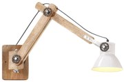 vidaXL Candeeiro de parede redondo estilo industrial E27 branco