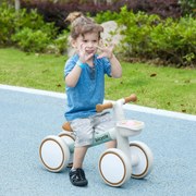Bicicleta sem Pedais para Crianças de 12-36 Meses Bicicleta de Equilíbrio com Assento Ajustável 56x27x39 cm Verde