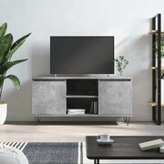 vidaXL Móvel de TV 104x35x50 cm derivados de madeira cinzento cimento