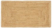 vidaXL Tapete de Área Bege 60 x 110 cm Juta
