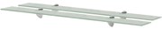 vidaXL Prateleiras flutuantes 2 pcs vidro 90x10 cm 8 mm