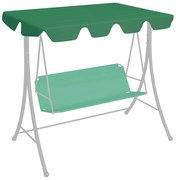 vidaXL Toldo suplente baloiço jardim 188/168x145/110cm verde