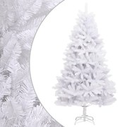 vidaXL Árvore de Natal artificial articulada com suporte 240 cm branco