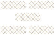 vidaXL Cercas em treliça 5 pcs 180x60 cm madeira de abeto