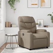 vidaXL Poltrona reclinável couro artificial cor cappuccino