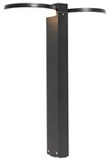 Candeeiro de pé para exterior preto 50 cm incl. LED 2 luzes IP44 - Esmee Moderno