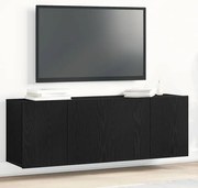 vidaXL Armários de TV 2 peças carvalho preto 120x30x41 cm madeira projetada