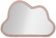ESPELHO DE PAREDE NUVEM VELUDO ROSA CM 90X4X60