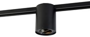 Foco moderno de calha monofásico preto - Iconic Rondoo Up
