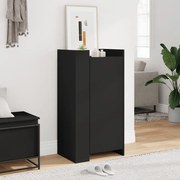 vidaXL Sapateira 52x37,5x100 cm derivados de madeira preto