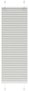 Cinzento Luz Plissada Cega 50x150 cm Largura Tecido 49,4 cm