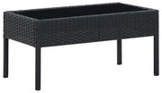 Mesa de jardim 75x40x37 vime PE preto