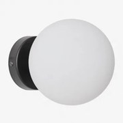 Aplique De Parede Para Casa De Banho Em Aço Inoxidável Com Bola De Cristal Uvol Traditional Preto - Sklum