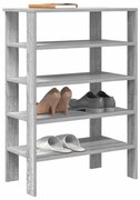 vidaXL Sapateira 61x32x87,5 cm derivados de madeira cinzento sonoma
