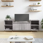 vidaXL Móvel de TV 160x35x55 cm derivados de madeira cinzento sonoma