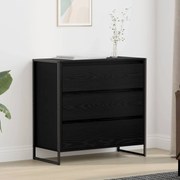 vidaXL Buffet Carvalho Preto 79 x 36 x 75.5 cm Madeira processada