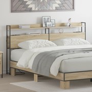 vidaXL Cabeceira de armazenamento Carvalho sonoma 200 cm