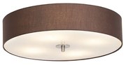 Candeeiro de teto rústico castanho 50 cm - Drum Country / Rústico,Moderno