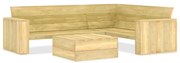 2 pcs conjunto móveis jardim madeira de pinho impregnada