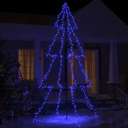 vidaXL Árvore de Natal em cone 360 LEDs 143x250 cm interior e exterior