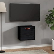 vidaXL Armários de parede 40x30x35 cm pinho maciço preto