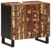 vidaXL Móvel de lavatório 62x33x58 cm madeira recuperada e derivados