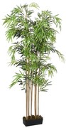 vidaXL Árvore de bambu artificial 1095 folhas 150 cm verde