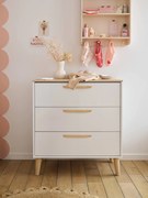 Cómoda de 3 gavetas ASPEN branco