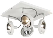 Projetores Design Branco 4 Luzes Ajustáveis - Nox Design,Moderno