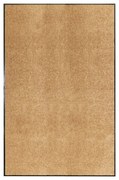 Tapete de porta lavável 120x180 cm creme