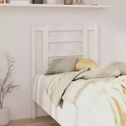 vidaXL Cabeceira de cama 81x4x100 cm pinho maciço branco