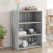 vidaXL Aparador 70x41x93 cm derivados de madeira cinzento sonoma
