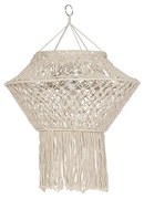 Abajur de Macramé Natural 90 cm Rústico