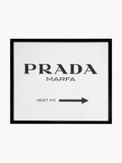 Impressão digital emoldurada Prada Marfa