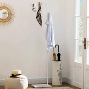 Cabide de Pé Galan – 35x25x170 cm – Branco – Base em Mármore