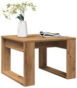 vidaXL Mesa de apoio 50x50x35 cm derivados madeira carvalho artisiano